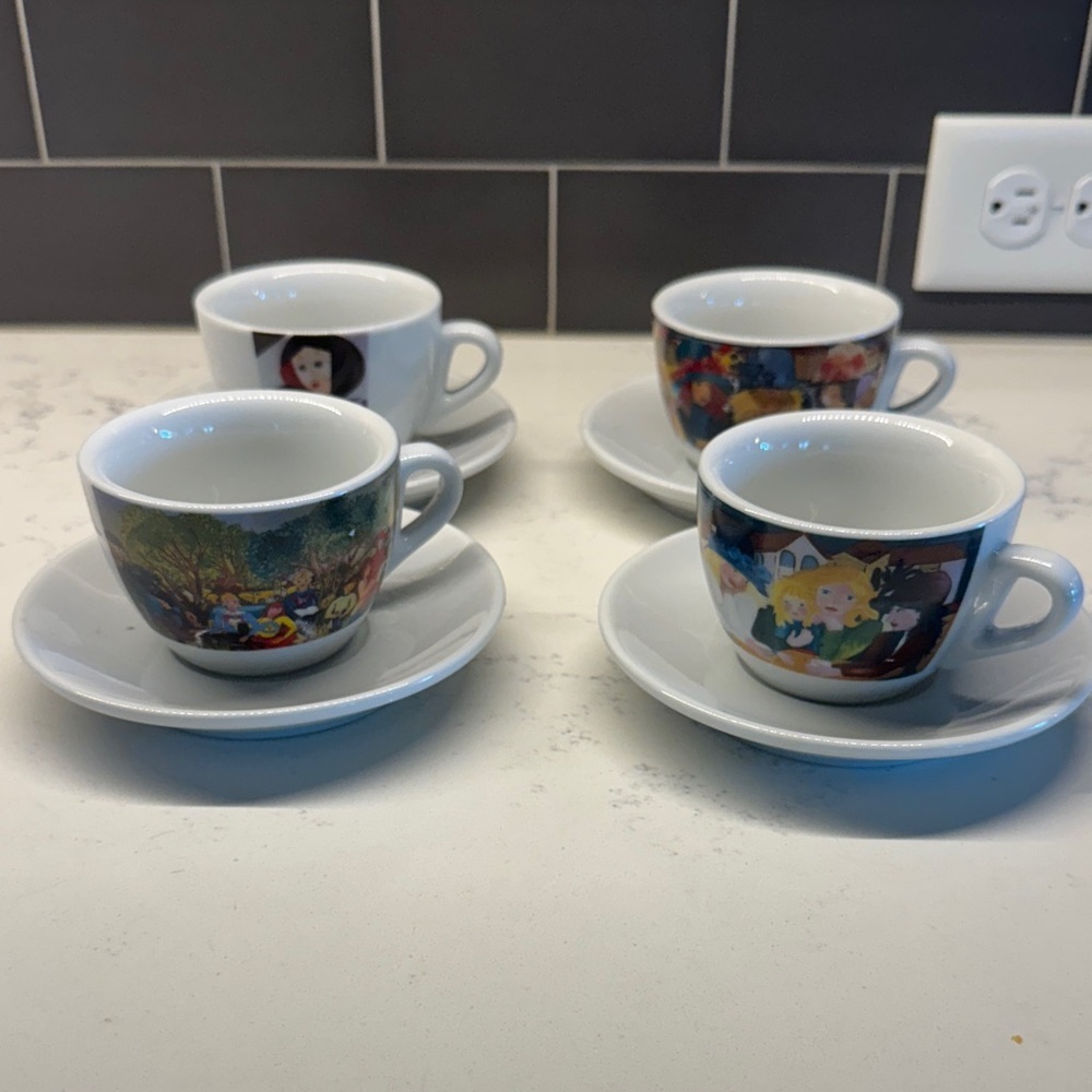 Classic Character Mug Set - White and Multicolor
